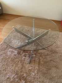 Mesa de sala em vidro - 120cm