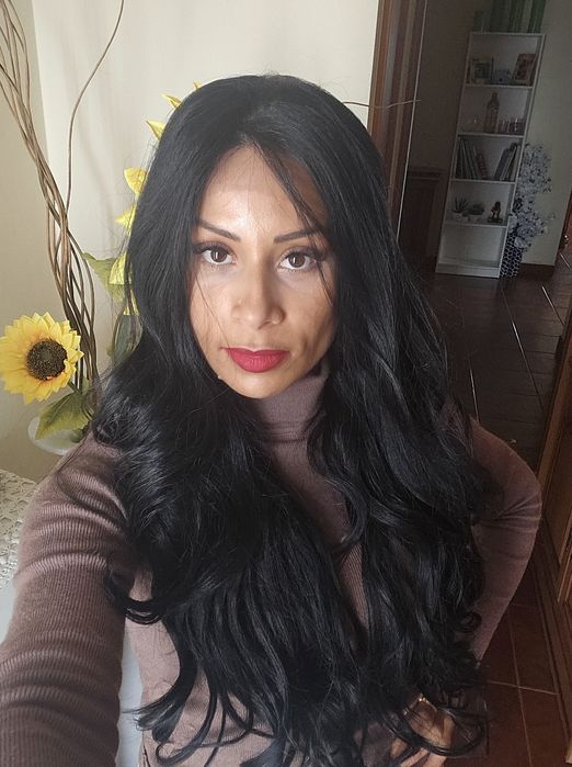 Full lace de fibra realista