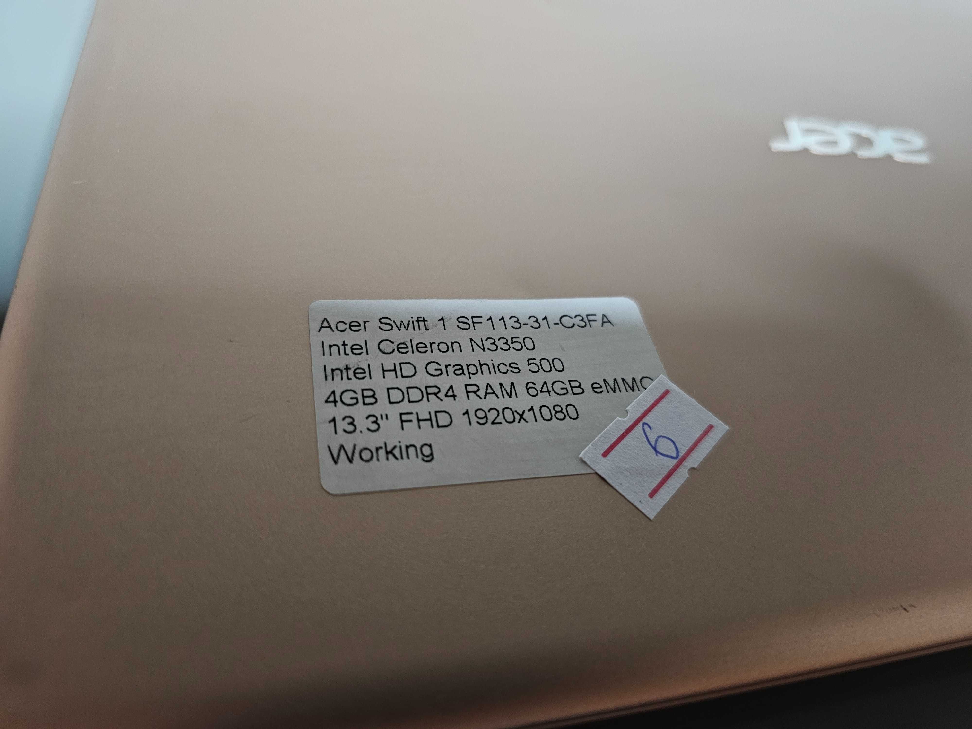 Ноутбук Acer Swift 1 SF 113-31-C3FA н 6