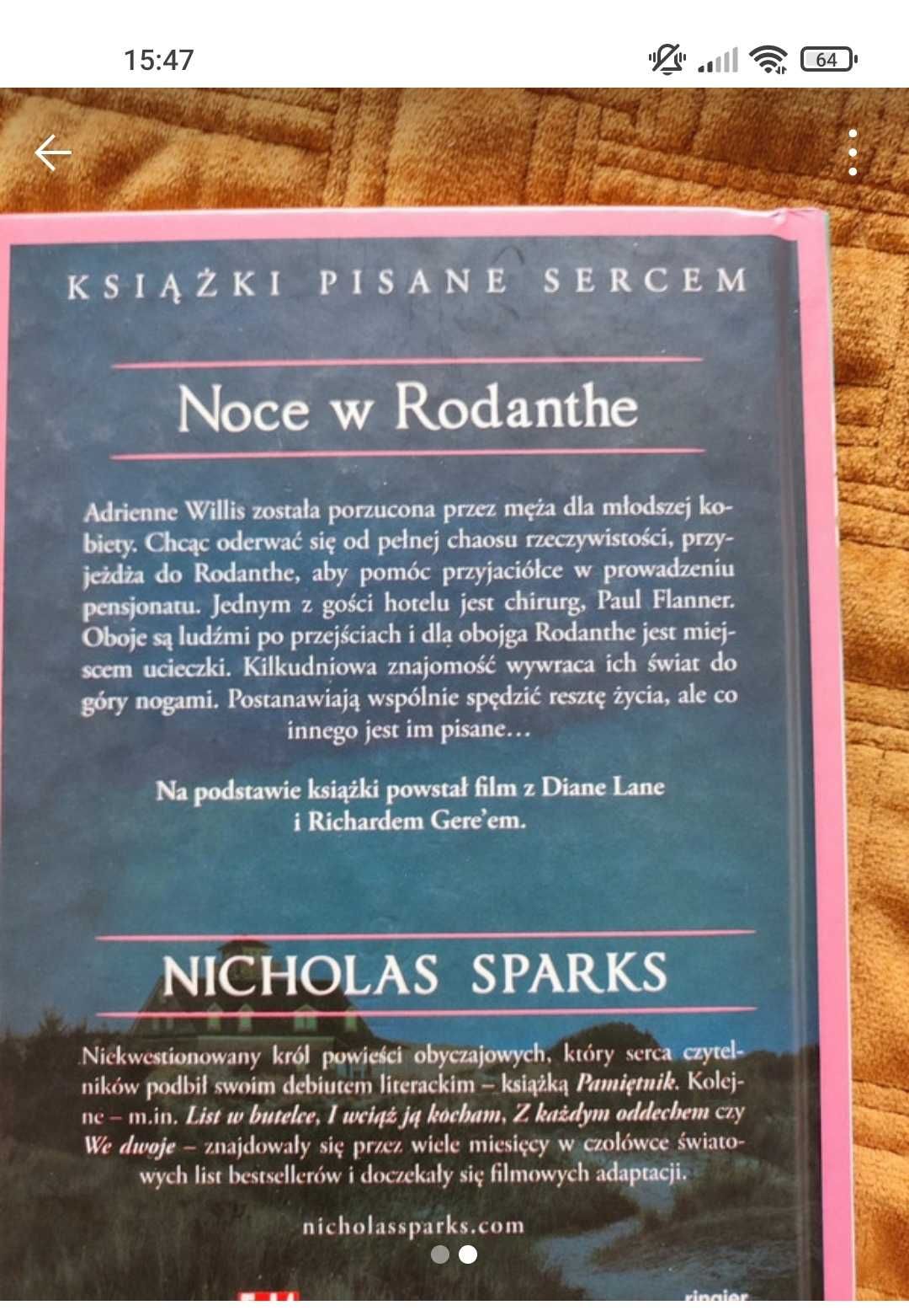 Noce w Rodanthe Nicholas Sparks