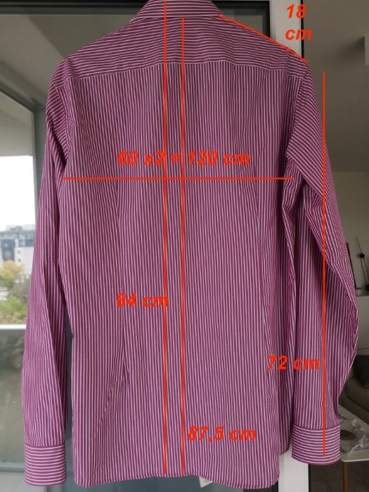 JAKES JAKE*S Royal Collection koszula męska XL, XXL rozm. 41/42 długa