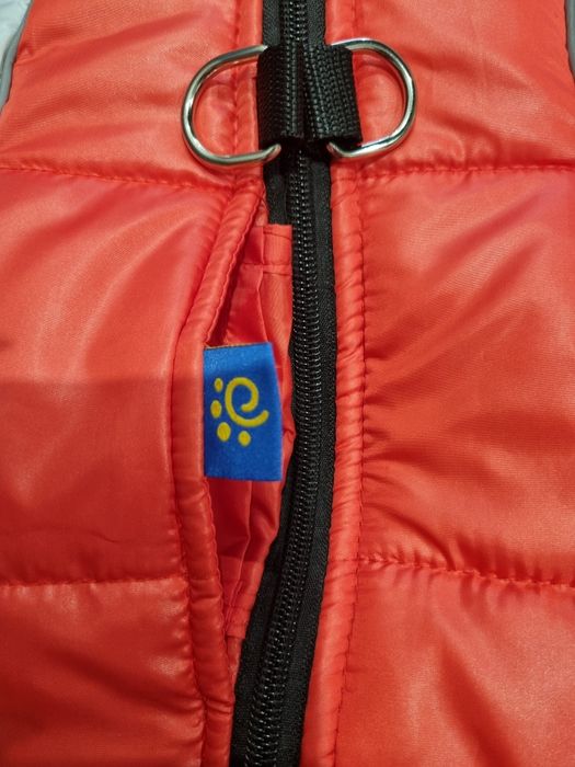 Kurtka dla psa, NOWA czerwona przeciwdeszczowa ciepła zima jesień