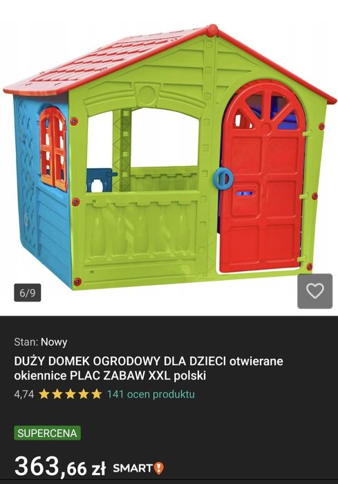 Domek ogrodowy dla dzieci