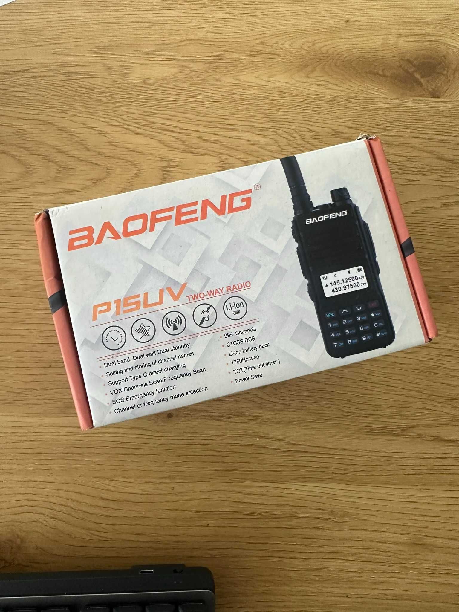 Baofeng P15UV USB nasłuch krótkofalówka radiotelefon nasłuch