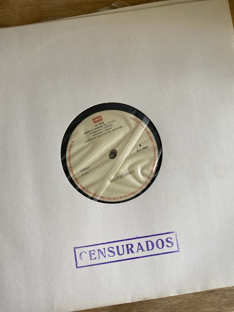 Censurados 2 vinil “Sopa” e “Sentado ao Balcão”