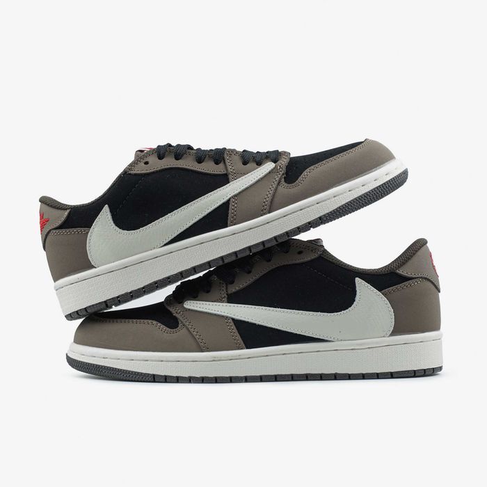 Кросівки Nike Air Jordan 1 Low OG SP Travis Scott Brown Mocha premium