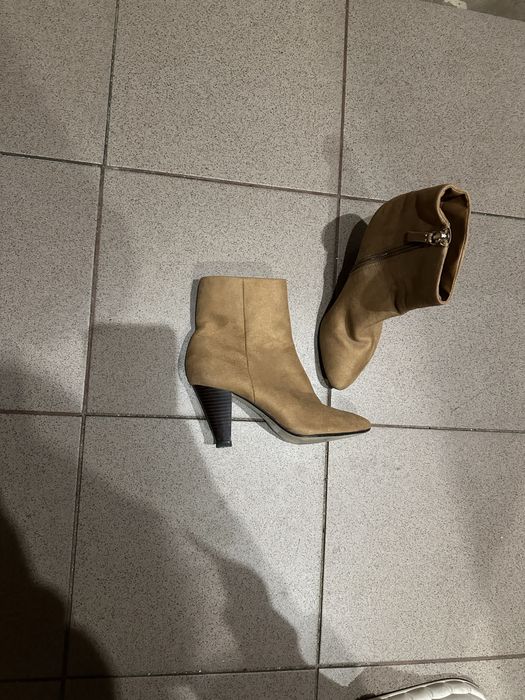 35 36 ботильоны ботильони бежеві казаки в ковбойському стилі