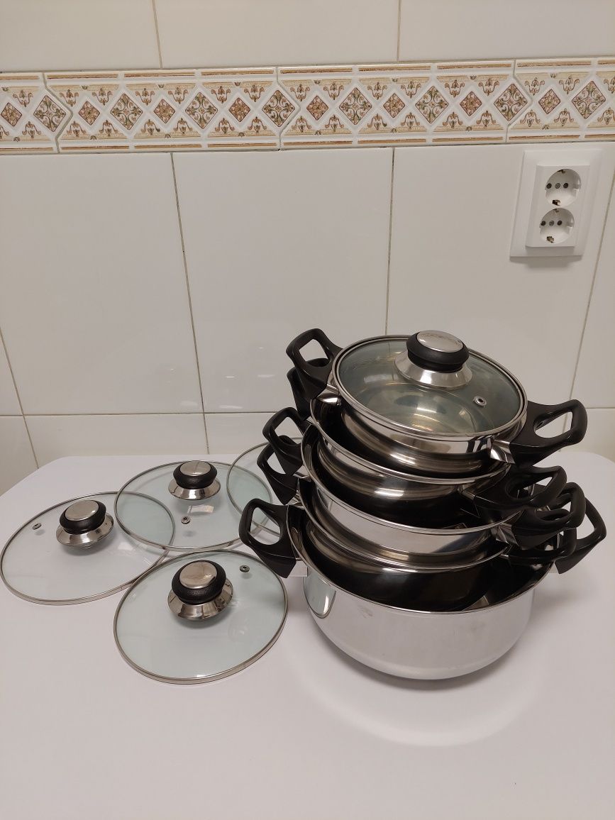 Conjunto de Tachos Completo ( 9 peças)