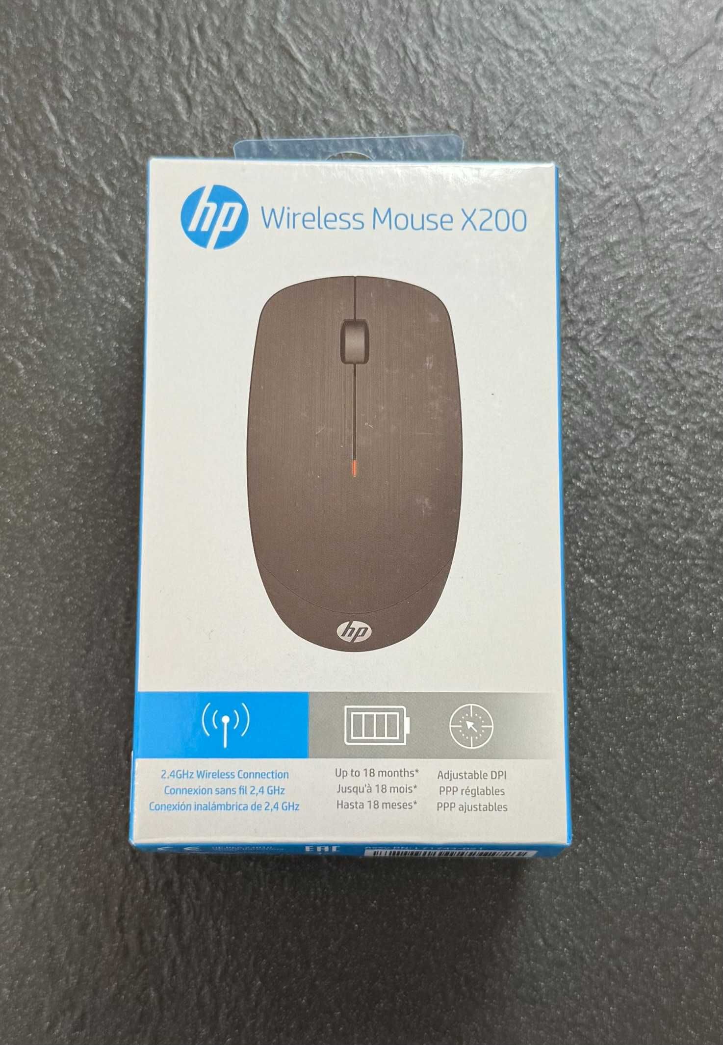 Myszka bezprzewodowa HP X200 sensor optyczny