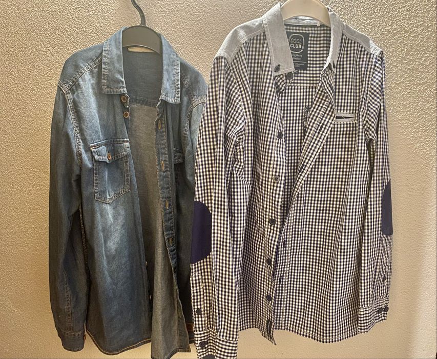 2 świetne koszule 140-146