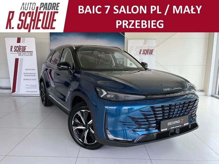 BAIC 7 mały przebieg, panorama, kamery 360, skóra wentylacja