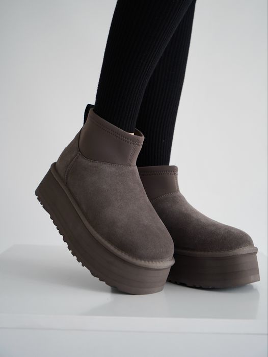 Ugg Dipper Mini Platform Chelsea Уггі Платформі Діппер Замшеві Овчина