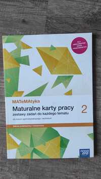 Maturalne karty pracy ze zbiorem zadań Nowa Era klasa 2, książka nowa