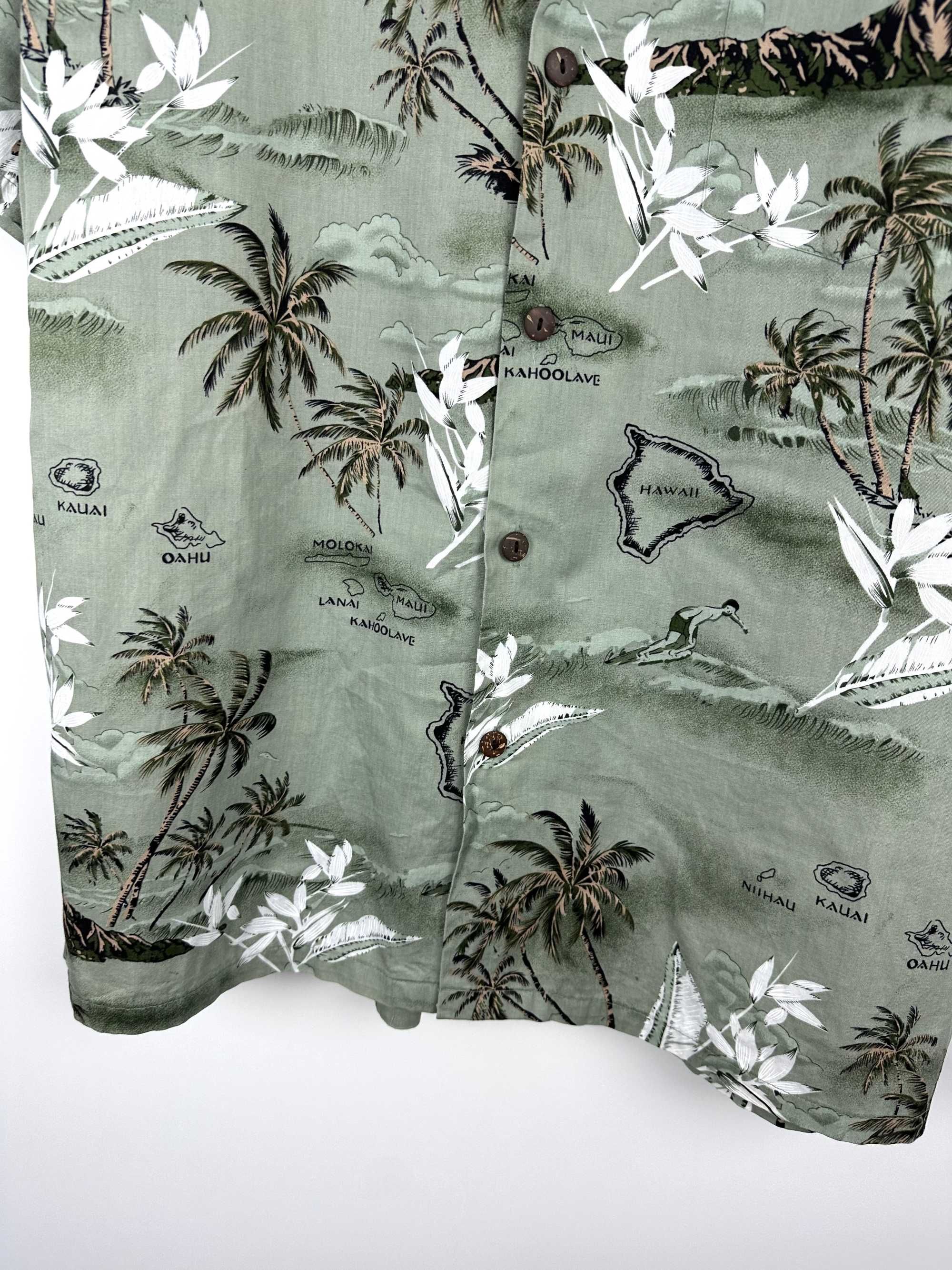 Koszula hawajska retro plażowa wakacyjna bawełna r. XXL