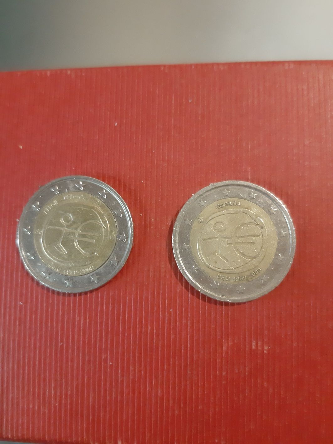 Moedas raras 2 euros  Espanha  e Belgica