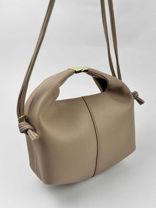 Сумка Beri з натуральної шкіри, бежева