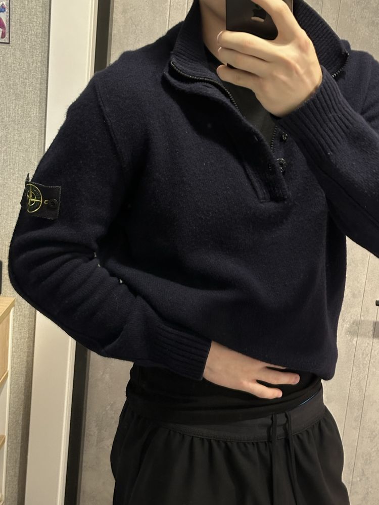 Свитер 1/3 зип Stone Island