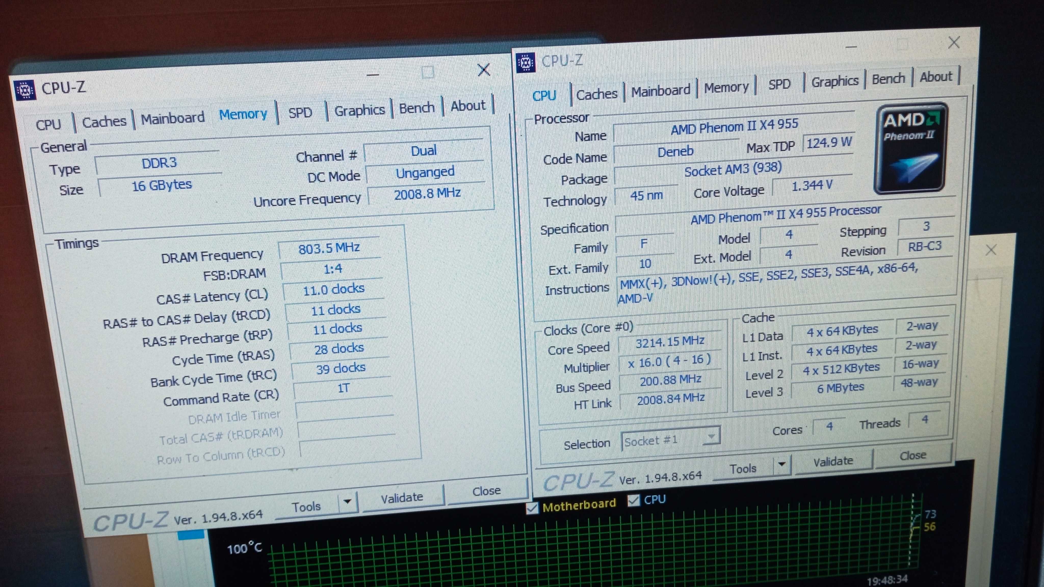 Процессор  Phenom II X4 955, 3215 MHz , sAM3/TDP= 125W !