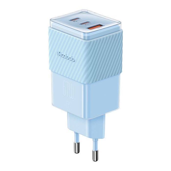 Ładowarka Sieciowa Gan 67W Mcdodo Ch-1503 2X Usb-C, Usb-A (Niebieska)