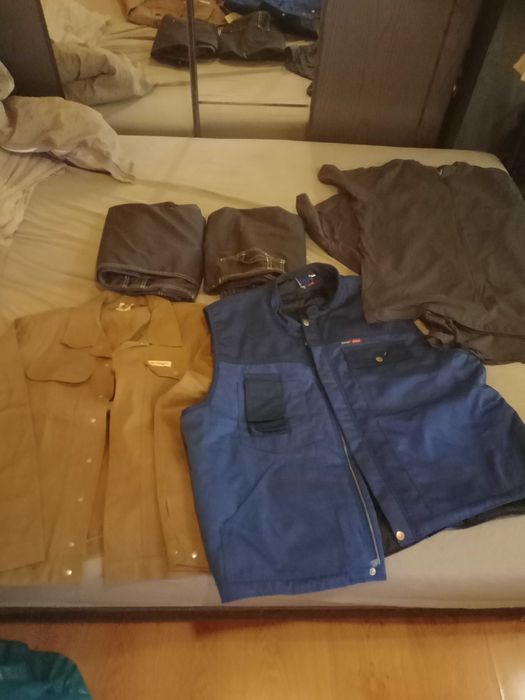 Ubrania robocze, zestaw, nowe, kurtka, 2 x T shirt, kamizelka, spodnie