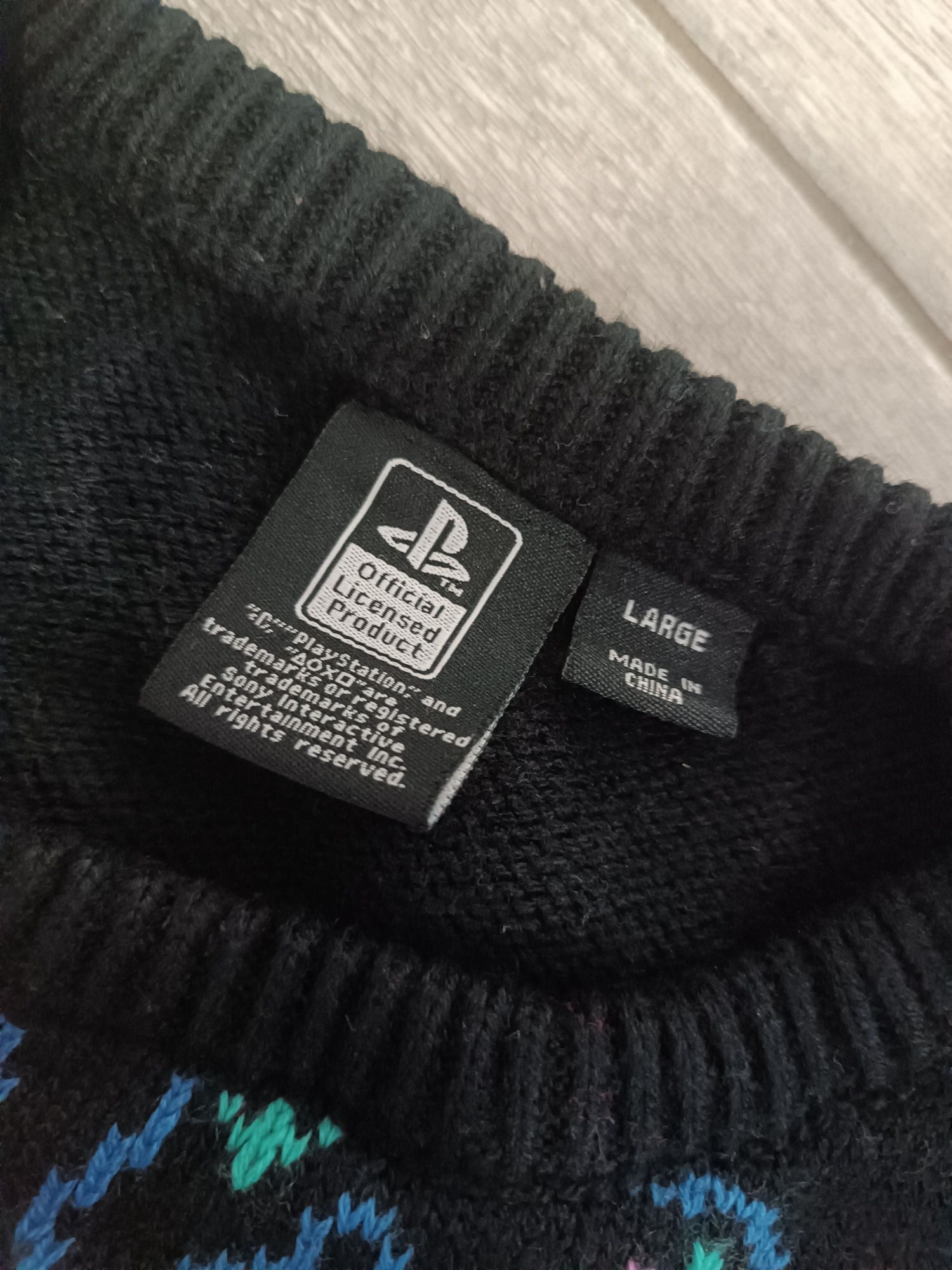 PlayStation christmas jumper Sony sweter świąteczny L Primark