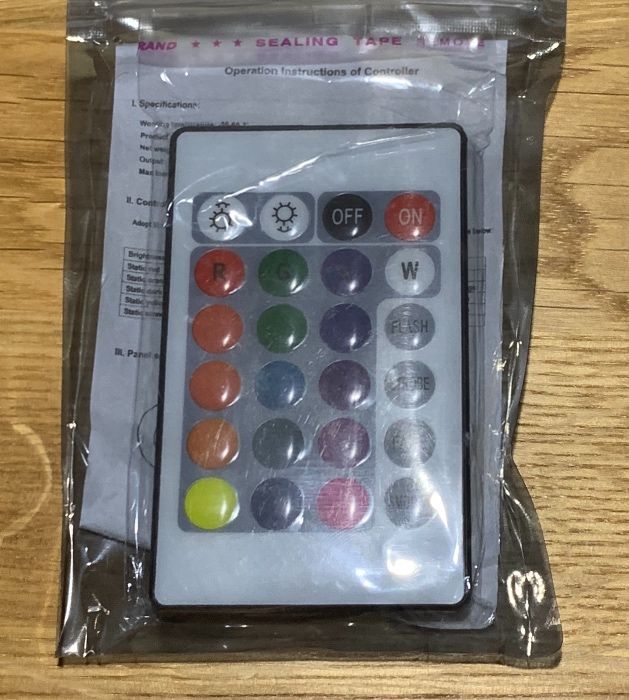 Fita led 5 metros com comando multifunções e transformador [NOVA]