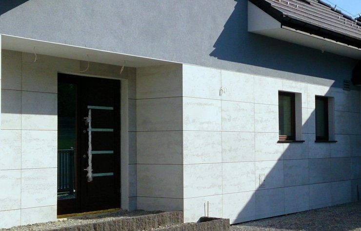 Płyty z betonu architektonicznego 80x40x2 cm. 60 zł/ szt. Trawertyn