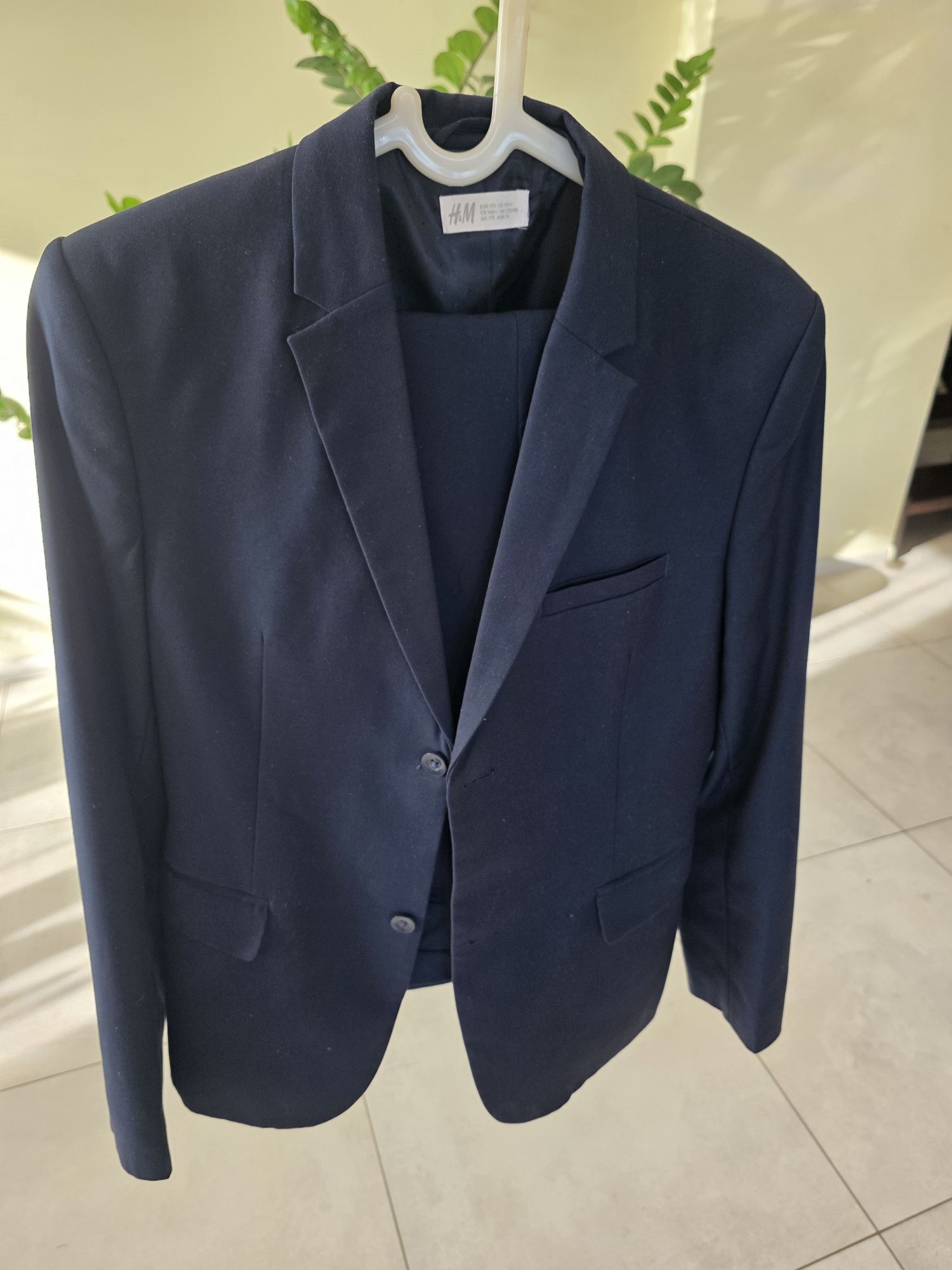 Garnitur h&m r. 170 granatowy