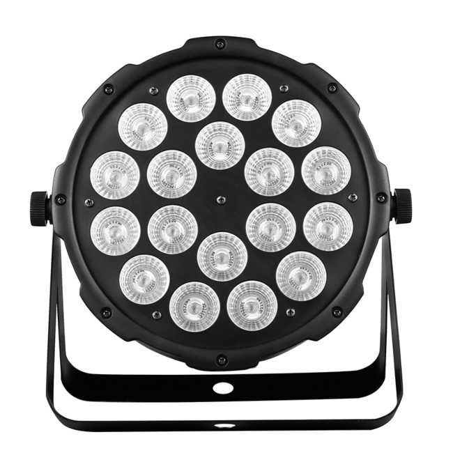 Reflektor Oświetlacz Mocny PAR LED 18x12W RGBWAmber-UV Mix Strobo DMX