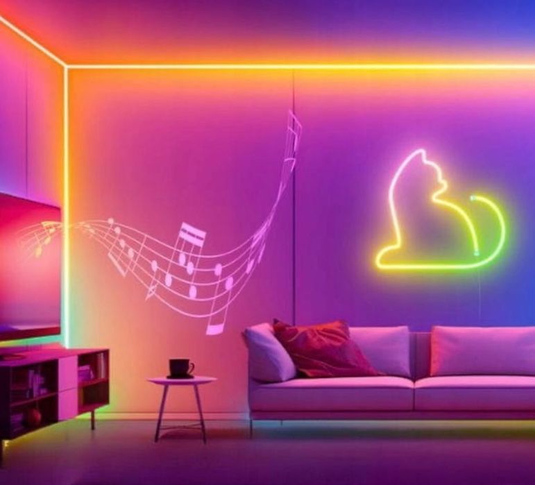 Zestaw 10 m Taśma RGB -IC  Neon Rope Lights