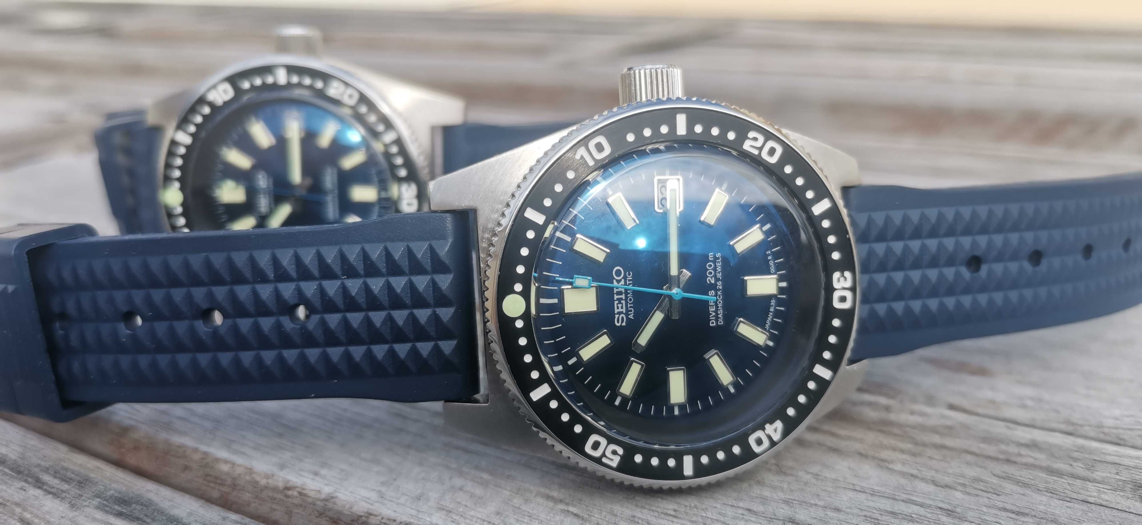 SEIKO mod reencarnação atual 62mas AZUL safira