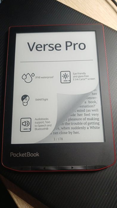 Рідер PocketBook Verse Pro (6 дюймів, SMARTlight, Водозахист) - Ідеал!