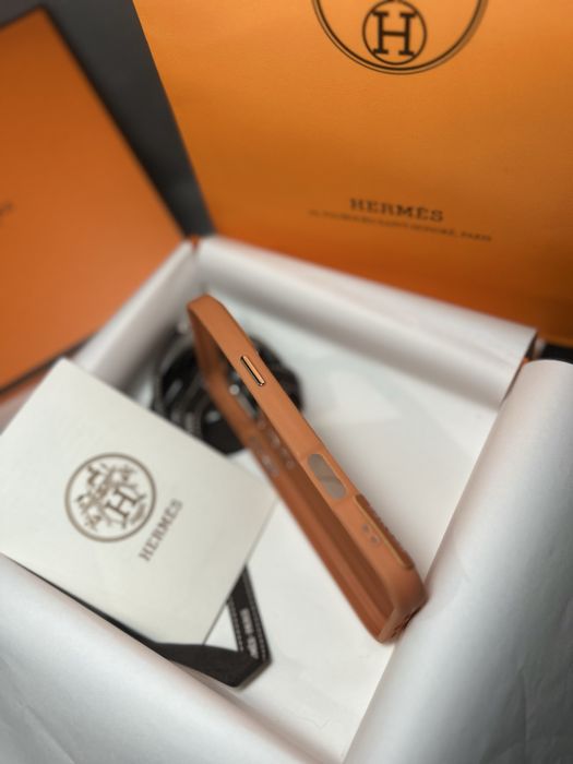 Чохол чехол Hermes Iphone case 17 pro max преміум якість пакування для
