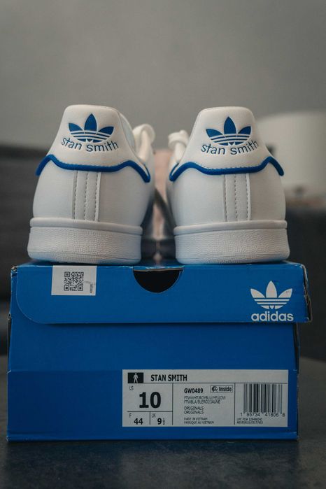 Білі шкіряні кросівки Adidas Originals Stan Smith (US10, 42.5)