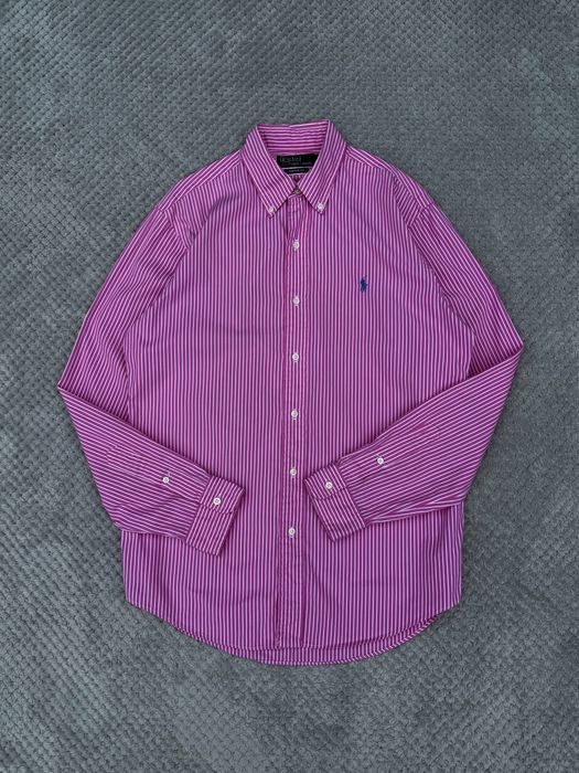 Polo Ralph Lauren Vintage Shirt Size:M класична вінтажна сорочка поло
