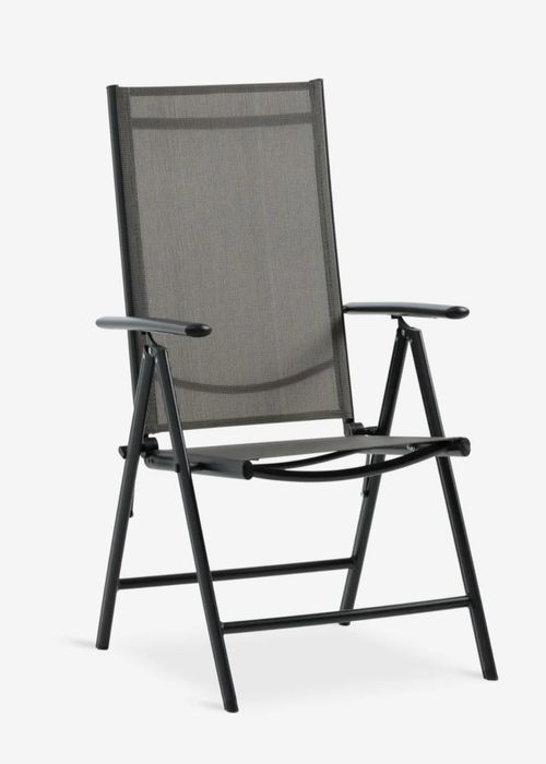 6 Cadeiras reclinável MELLBY JYSK cinza usadas ( Só vendo as 6 unidade