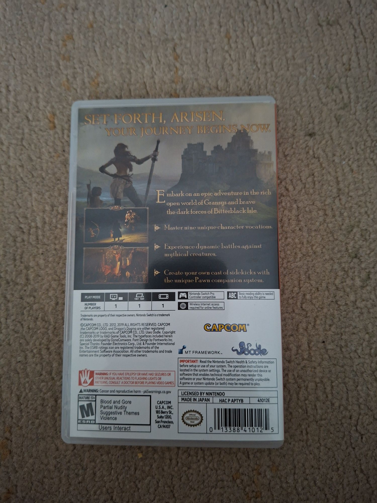 Dragon's Dogma Dark Arisen - Nintendo Switch