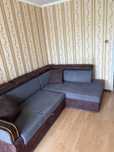 Sofa rozkladana brazowo-szara