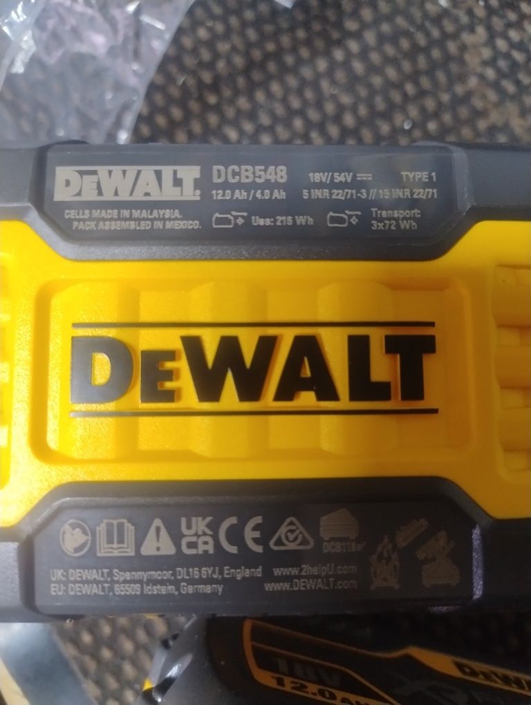 Baterie DeWalt 12 ah flexvolt
