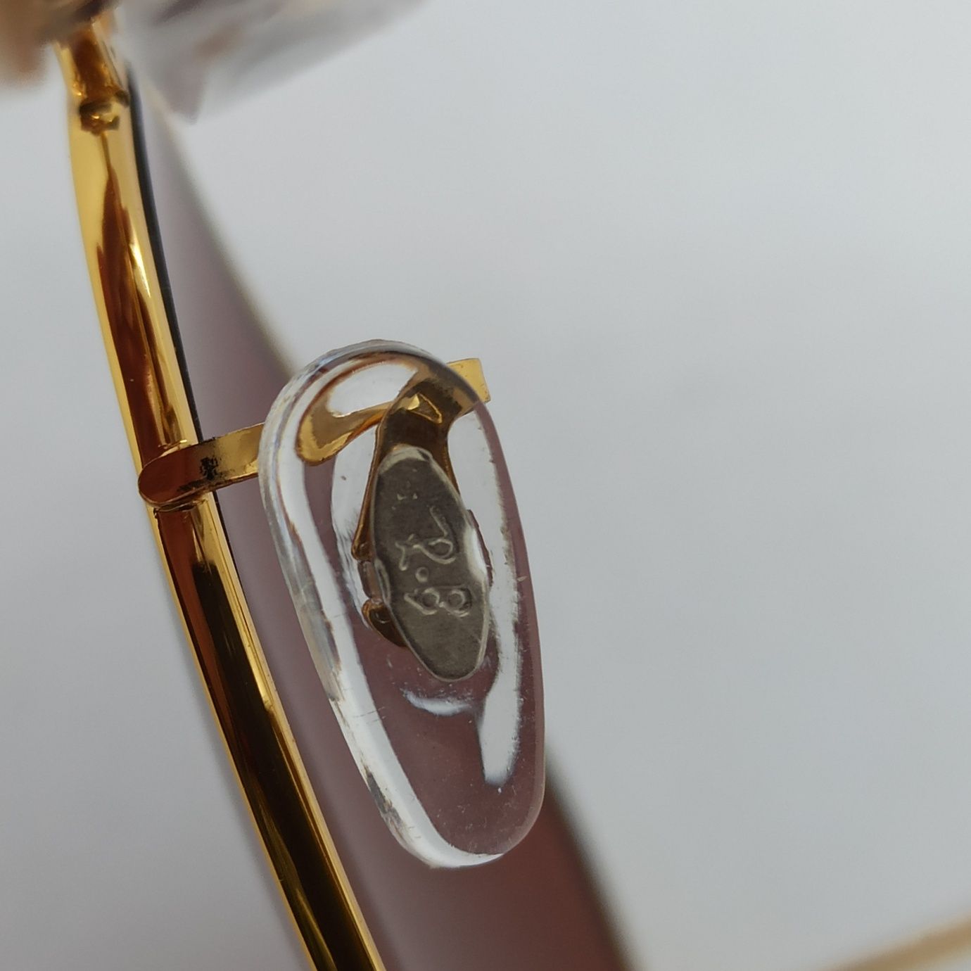 Ray Ban стильные мужские очки капли коричневый градиент в золоте