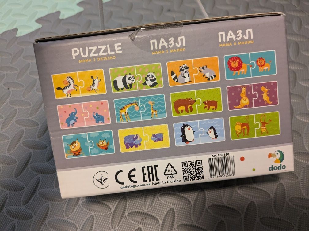 Puzzle Mother and Babies dodo 18m+