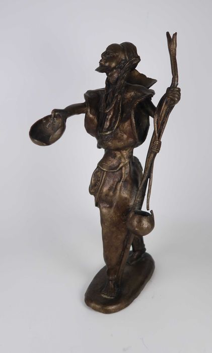 Escultura em bronze - Mendigo do Norte de África - 32 cm