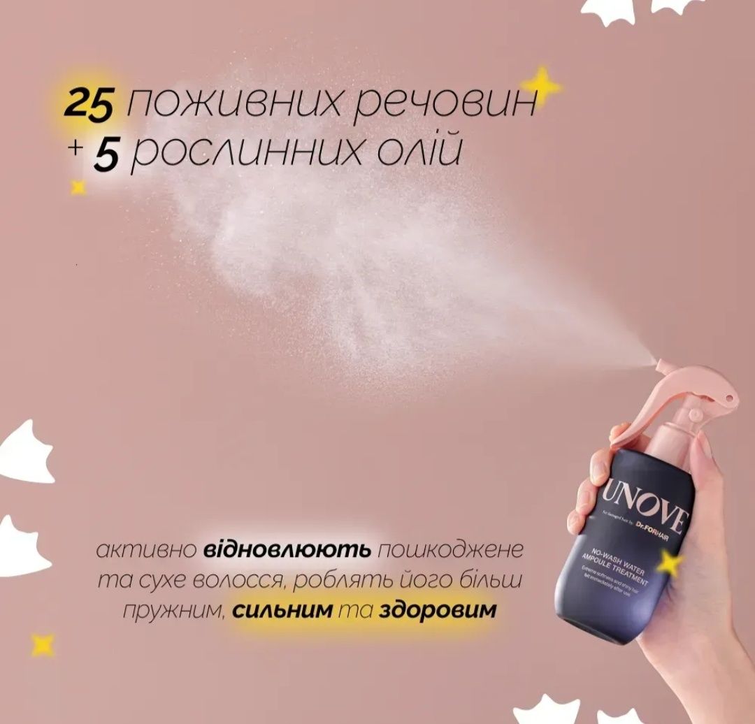 Набір UNOVE для відновлення пошкодженого волосся