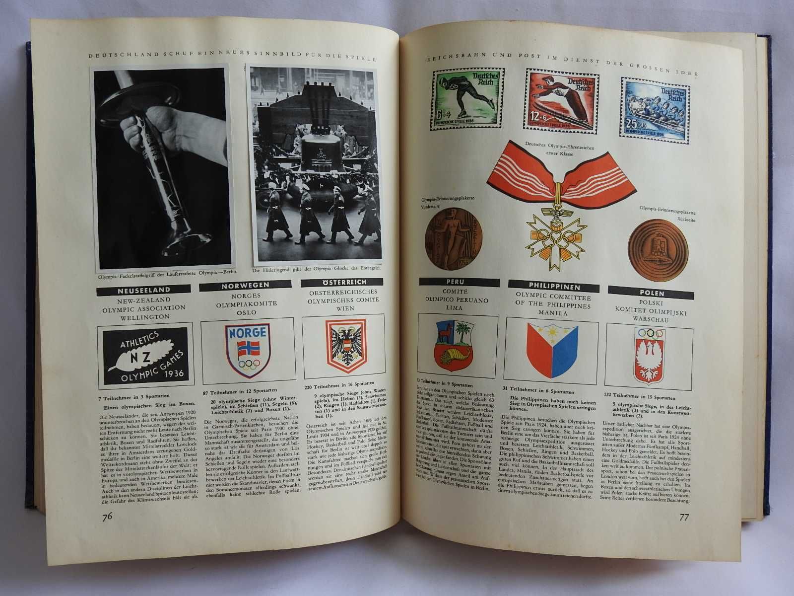 Антикварный Альбом Olympia 1936 1 том Зимние Игры Германия Третий рейх