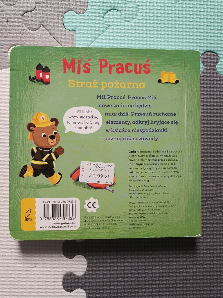 Książeczka Miś Pracuś Straż pożarna