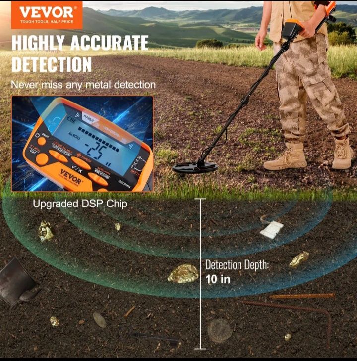 Detector de metais Vevor