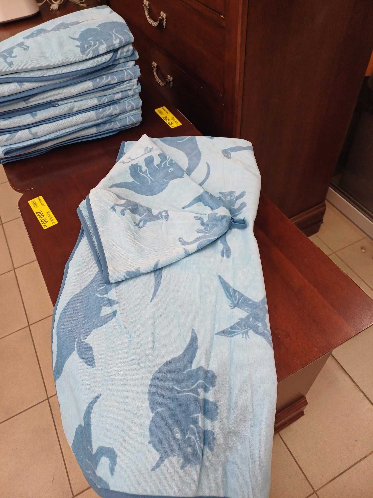Ręczniki kąpielowe dla dzieci w dinozaury