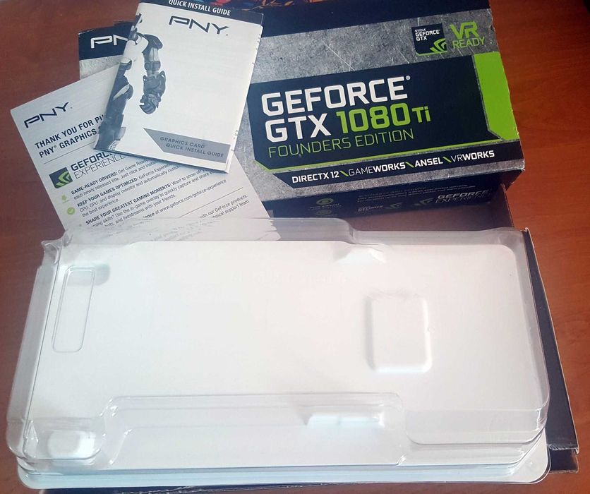 Коробки Asus GTX 1080, PNY GTX 1080 TI Founders Edition