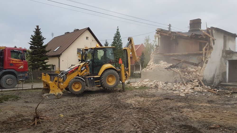 Prace Ziemne, Wykopy, Cat, Koparka, Wywrotka, Transport, Ładowarka