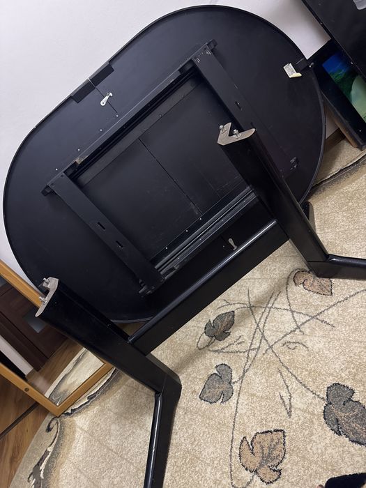 Stół stabilny czarny kuchenny jadalniany Trax